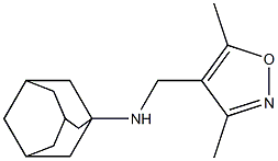 N-[(3,5-dimethyl-1,2-oxazol-4-yl)methyl]adamantan-1-amine Struktur