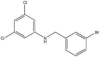 N-[(3-bromophenyl)methyl]-3,5-dichloroaniline Struktur