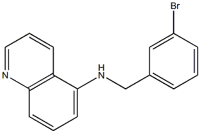 N-[(3-bromophenyl)methyl]quinolin-5-amine Struktur