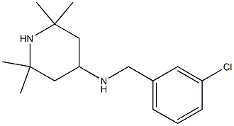 N-[(3-chlorophenyl)methyl]-2,2,6,6-tetramethylpiperidin-4-amine Struktur