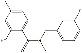 N-[(3-fluorophenyl)methyl]-2-hydroxy-N,4-dimethylbenzamide Struktur