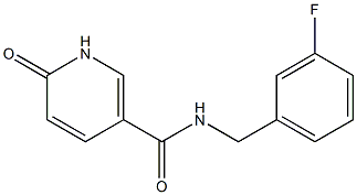 N-[(3-fluorophenyl)methyl]-6-oxo-1,6-dihydropyridine-3-carboxamide Struktur