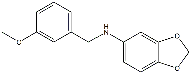 N-[(3-methoxyphenyl)methyl]-2H-1,3-benzodioxol-5-amine Struktur