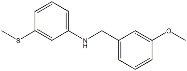 N-[(3-methoxyphenyl)methyl]-3-(methylsulfanyl)aniline Struktur