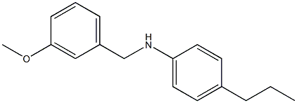 N-[(3-methoxyphenyl)methyl]-4-propylaniline Struktur