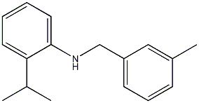 N-[(3-methylphenyl)methyl]-2-(propan-2-yl)aniline Struktur