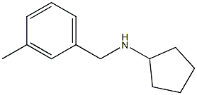 N-[(3-methylphenyl)methyl]cyclopentanamine Struktur