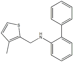 N-[(3-methylthiophen-2-yl)methyl]-2-phenylaniline Struktur