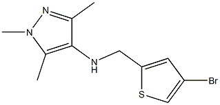 N-[(4-bromothiophen-2-yl)methyl]-1,3,5-trimethyl-1H-pyrazol-4-amine Struktur