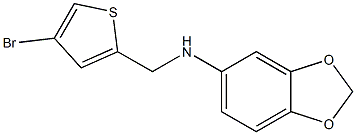 N-[(4-bromothiophen-2-yl)methyl]-2H-1,3-benzodioxol-5-amine Struktur