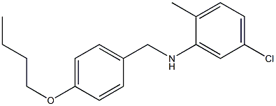 N-[(4-butoxyphenyl)methyl]-5-chloro-2-methylaniline Struktur