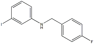 N-[(4-fluorophenyl)methyl]-3-iodoaniline Struktur