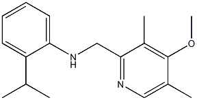 N-[(4-methoxy-3,5-dimethylpyridin-2-yl)methyl]-2-(propan-2-yl)aniline Struktur