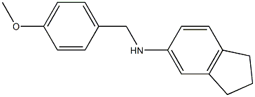 N-[(4-methoxyphenyl)methyl]-2,3-dihydro-1H-inden-5-amine Struktur