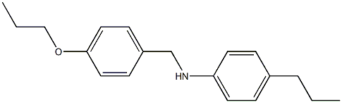 N-[(4-propoxyphenyl)methyl]-4-propylaniline Struktur