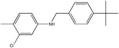 N-[(4-tert-butylphenyl)methyl]-3-chloro-4-methylaniline Struktur