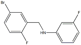 N-[(5-bromo-2-fluorophenyl)methyl]-3-fluoroaniline Struktur