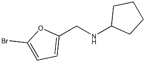 N-[(5-bromofuran-2-yl)methyl]cyclopentanamine Struktur