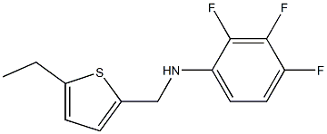 N-[(5-ethylthiophen-2-yl)methyl]-2,3,4-trifluoroaniline Struktur