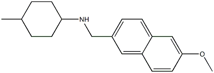 N-[(6-methoxynaphthalen-2-yl)methyl]-4-methylcyclohexan-1-amine Struktur