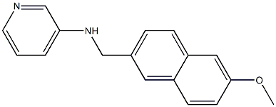 N-[(6-methoxynaphthalen-2-yl)methyl]pyridin-3-amine Struktur