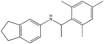 N-[1-(2,4,6-trimethylphenyl)ethyl]-2,3-dihydro-1H-inden-5-amine Struktur