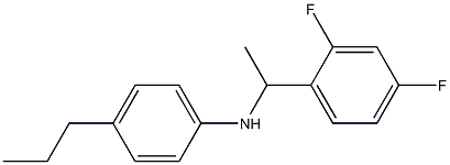 N-[1-(2,4-difluorophenyl)ethyl]-4-propylaniline Struktur