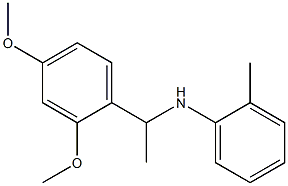 N-[1-(2,4-dimethoxyphenyl)ethyl]-2-methylaniline Struktur