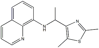 N-[1-(2,5-dimethyl-1,3-thiazol-4-yl)ethyl]quinolin-8-amine Struktur