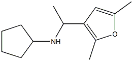 N-[1-(2,5-dimethylfuran-3-yl)ethyl]cyclopentanamine Struktur