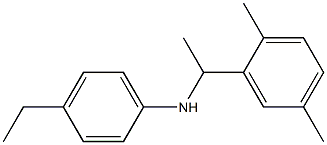 N-[1-(2,5-dimethylphenyl)ethyl]-4-ethylaniline Struktur