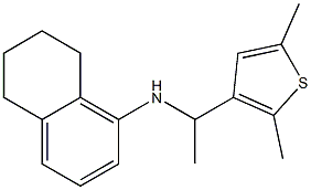 N-[1-(2,5-dimethylthiophen-3-yl)ethyl]-5,6,7,8-tetrahydronaphthalen-1-amine Struktur