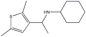 N-[1-(2,5-dimethylthiophen-3-yl)ethyl]cyclohexanamine Struktur