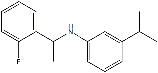 N-[1-(2-fluorophenyl)ethyl]-3-(propan-2-yl)aniline Struktur