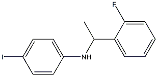 N-[1-(2-fluorophenyl)ethyl]-4-iodoaniline Struktur