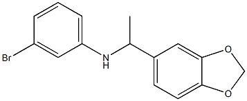 N-[1-(2H-1,3-benzodioxol-5-yl)ethyl]-3-bromoaniline Struktur