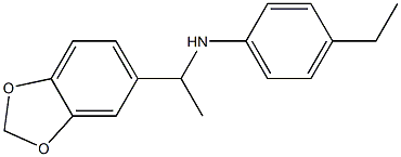 N-[1-(2H-1,3-benzodioxol-5-yl)ethyl]-4-ethylaniline Struktur