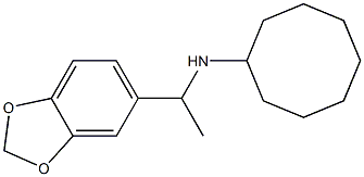 N-[1-(2H-1,3-benzodioxol-5-yl)ethyl]cyclooctanamine Struktur