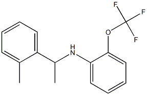 N-[1-(2-methylphenyl)ethyl]-2-(trifluoromethoxy)aniline Struktur