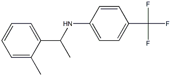 N-[1-(2-methylphenyl)ethyl]-4-(trifluoromethyl)aniline Struktur