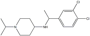 N-[1-(3,4-dichlorophenyl)ethyl]-1-(propan-2-yl)piperidin-4-amine Struktur