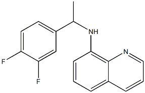 N-[1-(3,4-difluorophenyl)ethyl]quinolin-8-amine Struktur