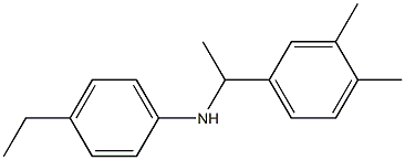 N-[1-(3,4-dimethylphenyl)ethyl]-4-ethylaniline Struktur