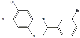 N-[1-(3-bromophenyl)ethyl]-2,4,5-trichloroaniline Struktur