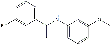 N-[1-(3-bromophenyl)ethyl]-3-methoxyaniline Struktur