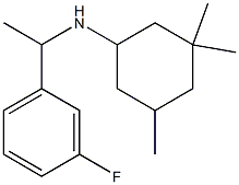 N-[1-(3-fluorophenyl)ethyl]-3,3,5-trimethylcyclohexan-1-amine Struktur