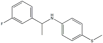 N-[1-(3-fluorophenyl)ethyl]-4-(methylsulfanyl)aniline Struktur