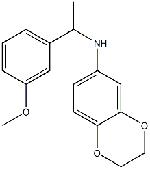 N-[1-(3-methoxyphenyl)ethyl]-2,3-dihydro-1,4-benzodioxin-6-amine Struktur