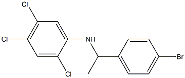 N-[1-(4-bromophenyl)ethyl]-2,4,5-trichloroaniline Struktur