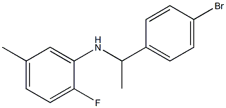 N-[1-(4-bromophenyl)ethyl]-2-fluoro-5-methylaniline Struktur